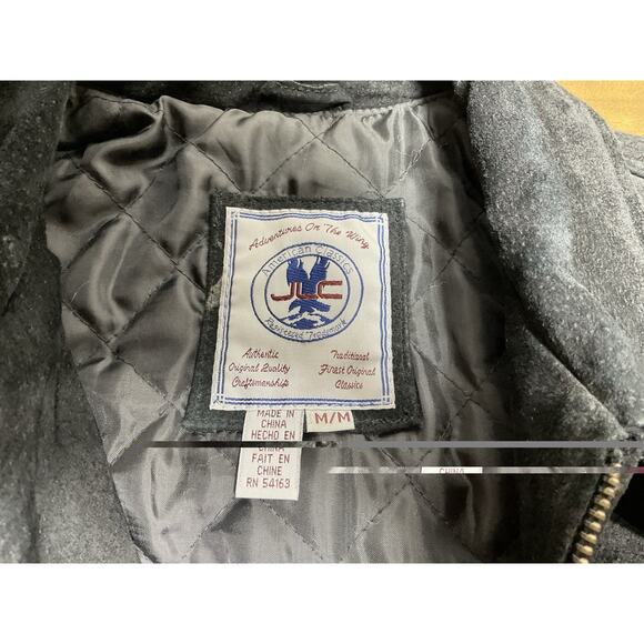 Vintage JLC Adventures On The Wing American Classic M 100% Leather Jacket - Picture 7 of 14